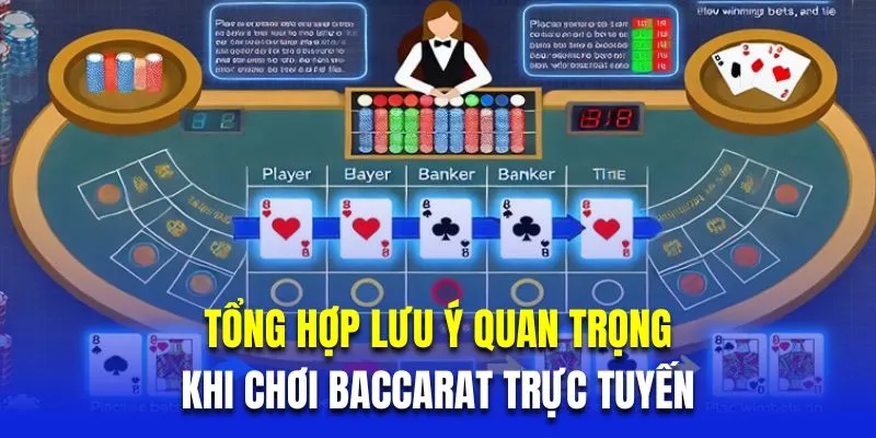 Tổng hợp lưu ý quan trọng khi chơi Baccarat trực tuyến 